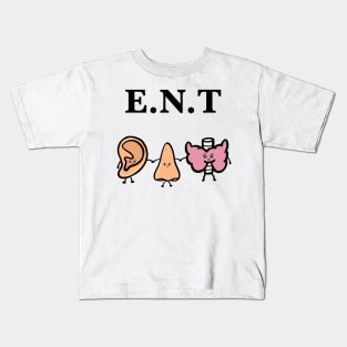 Ear nose and throat ent doctor funny art Kids T-Shirt